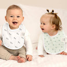 KeaBabies Urban Organic Baby Bibs Set - Nordic