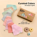 KeaBabies Quin Organic Bandana Bibs Set - Muted Pastel