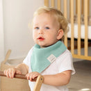 KeaBabies Quin Organic Bandana Bibs Set - Muted Pastel