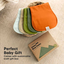 KeaBabies Quin Organic Burp Cloths - Palms