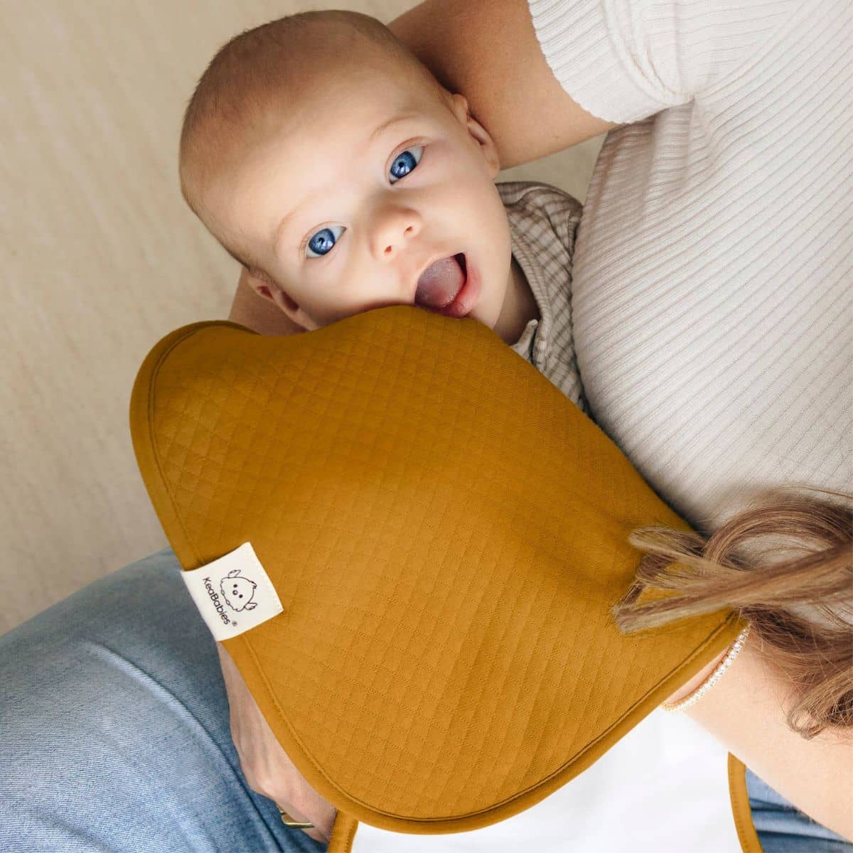 KeaBabies Quin Organic Burp Cloths - Phase