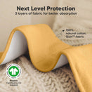 KeaBabies Quin Organic Burp Cloths - Phase