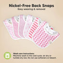 KeaBabies Urban Organic Baby Bibs Set - Blush