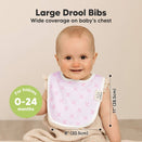 KeaBabies Urban Organic Baby Bibs Set - Blush