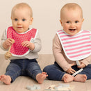 KeaBabies Urban Organic Baby Bibs Set - Blush