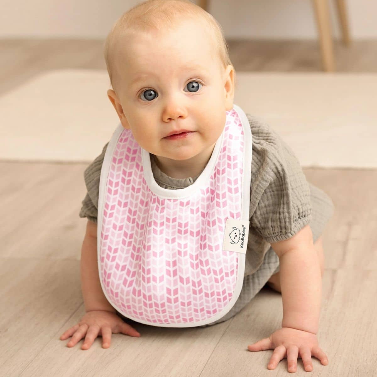 KeaBabies Urban Organic Baby Bibs Set - Blush