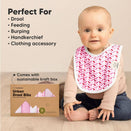 KeaBabies Urban Organic Baby Bibs Set - Blush