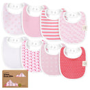 KeaBabies Urban Organic Baby Bibs Set - Blush
