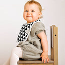 KeaBabies Urban Organic Baby Bibs Set - Grayscale