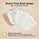 KeaBabies Urban Organic Baby Bibs Set - Roarsome