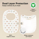 KeaBabies Urban Organic Baby Bibs Set - Roarsome