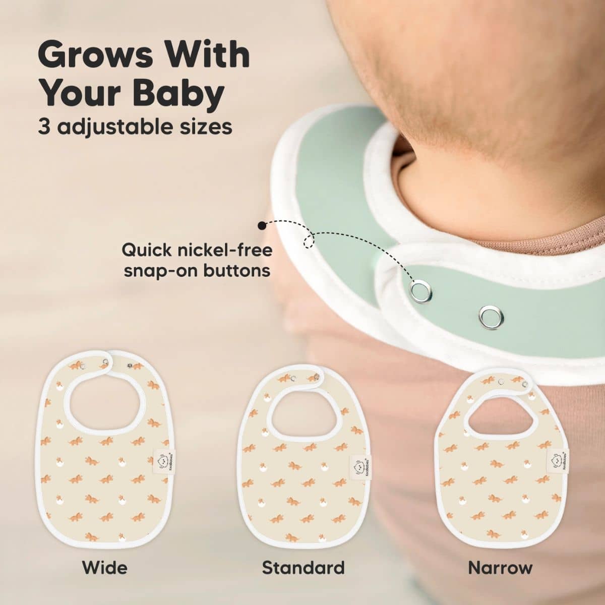 KeaBabies Urban Organic Baby Bibs Set - Roarsome