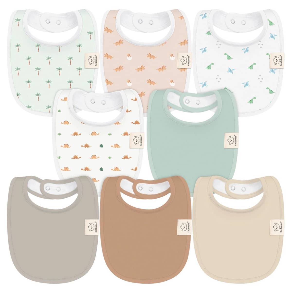 KeaBabies Urban Organic Baby Bibs Set - Roarsome