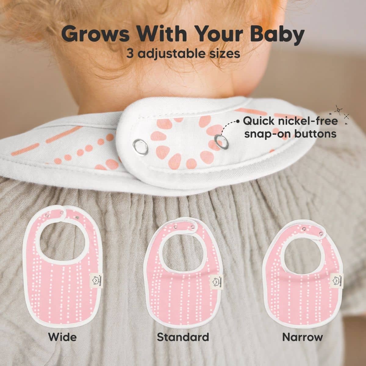 KeaBabies Urban Organic Baby Bibs Set - Sweet Charm