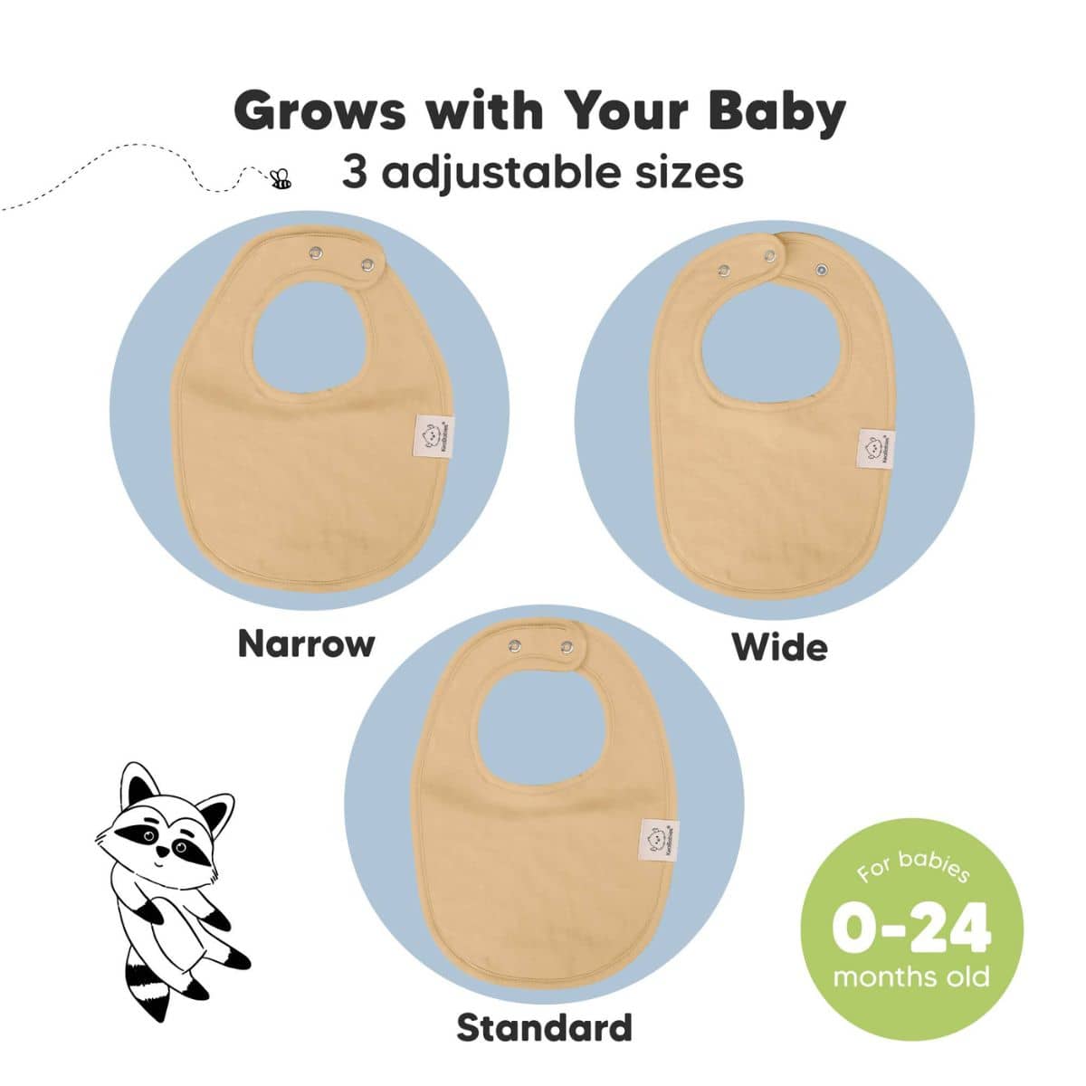 KeaBabies Urban Organic Baby Bibs Set - Terracotta