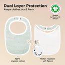 KeaBabies Urban Organic Baby Bibs Set - Vessels