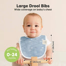 KeaBabies Urban Organic Baby Bibs Set - Vessels