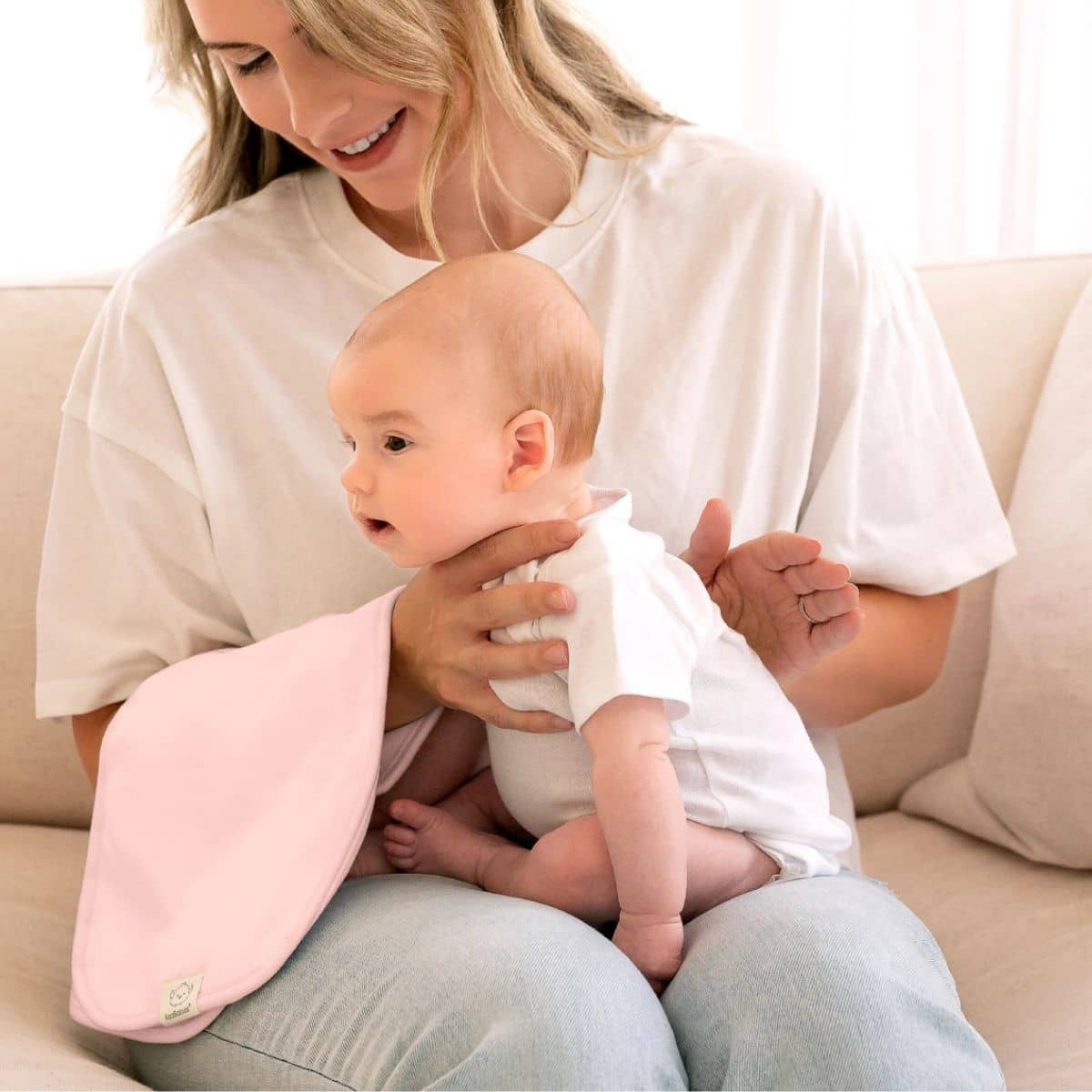 KeaBabies Urban Organic Burp Cloths - Embrace