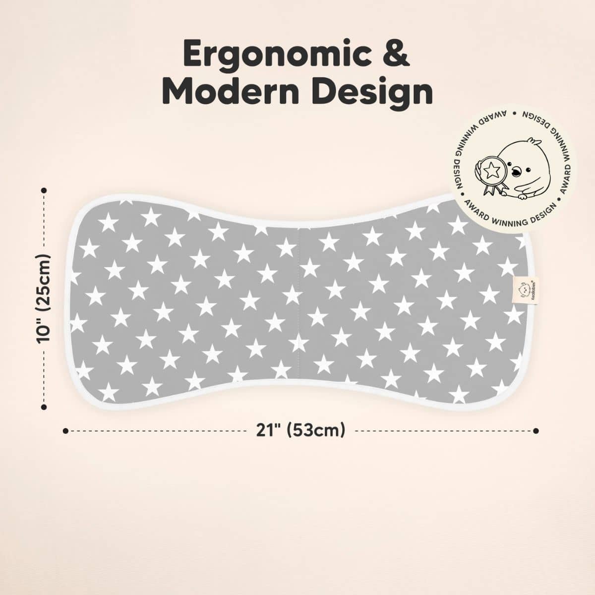 KeaBabies Urban Organic Burp Cloths - Grayscape