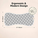 KeaBabies Urban Organic Burp Cloths - Grayscape