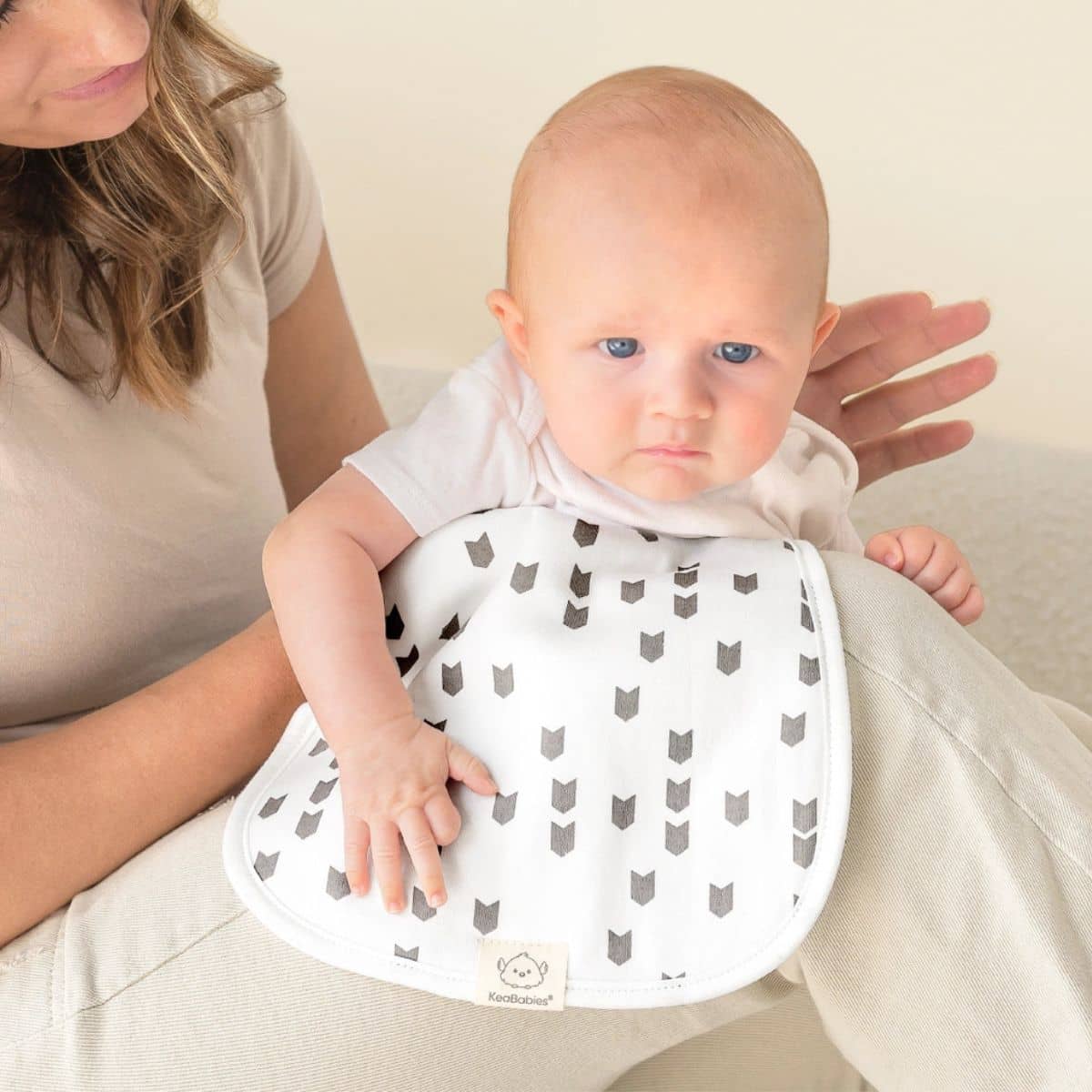 KeaBabies Urban Organic Burp Cloths - Grayscape