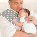 KeaBabies Urban Organic Burp Cloths - Grayscape