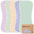 KeaBabies Urban Organic Burp Cloths - Lunaris