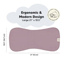 KeaBabies Urban Organic Burp Cloths - Mauve