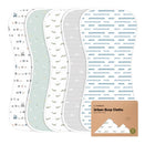 KeaBabies Urban Organic Burp Cloths - Vessels