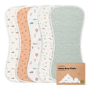 KeaBabies Urban Organic Burp Cloths - Wilderness