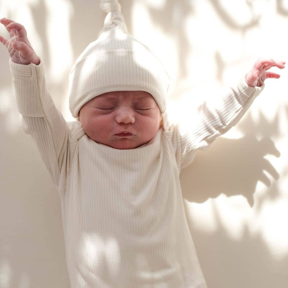 Kiin Baby Bamboo Newborn Gown - Ivory