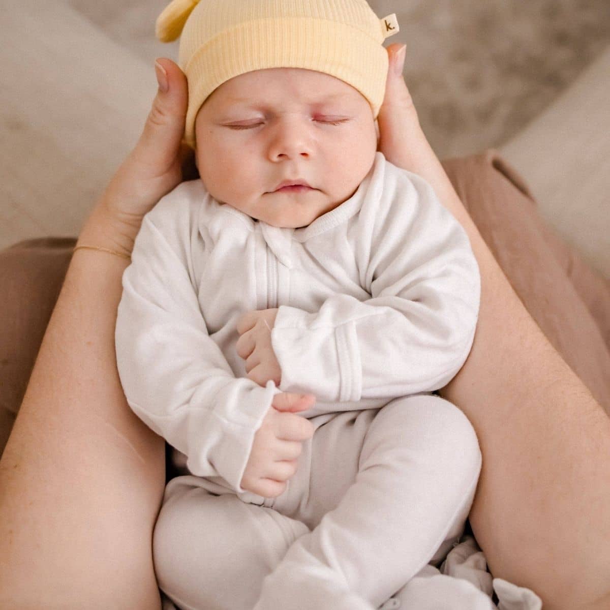 Kiin Baby Bamboo Stretch Beanie - Buttercup