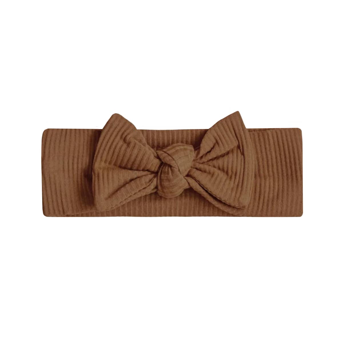 Kiin Baby Bamboo Stretch Bow Headband - Chocolate