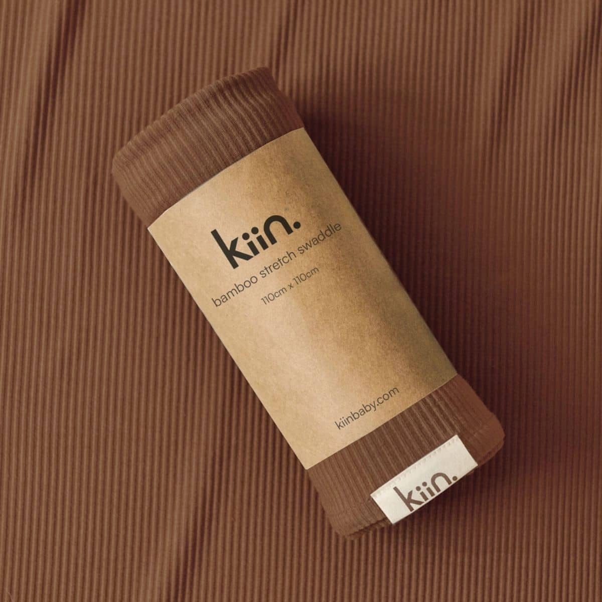 Kiin Baby Bamboo Stretch Swaddle - Chocolate
