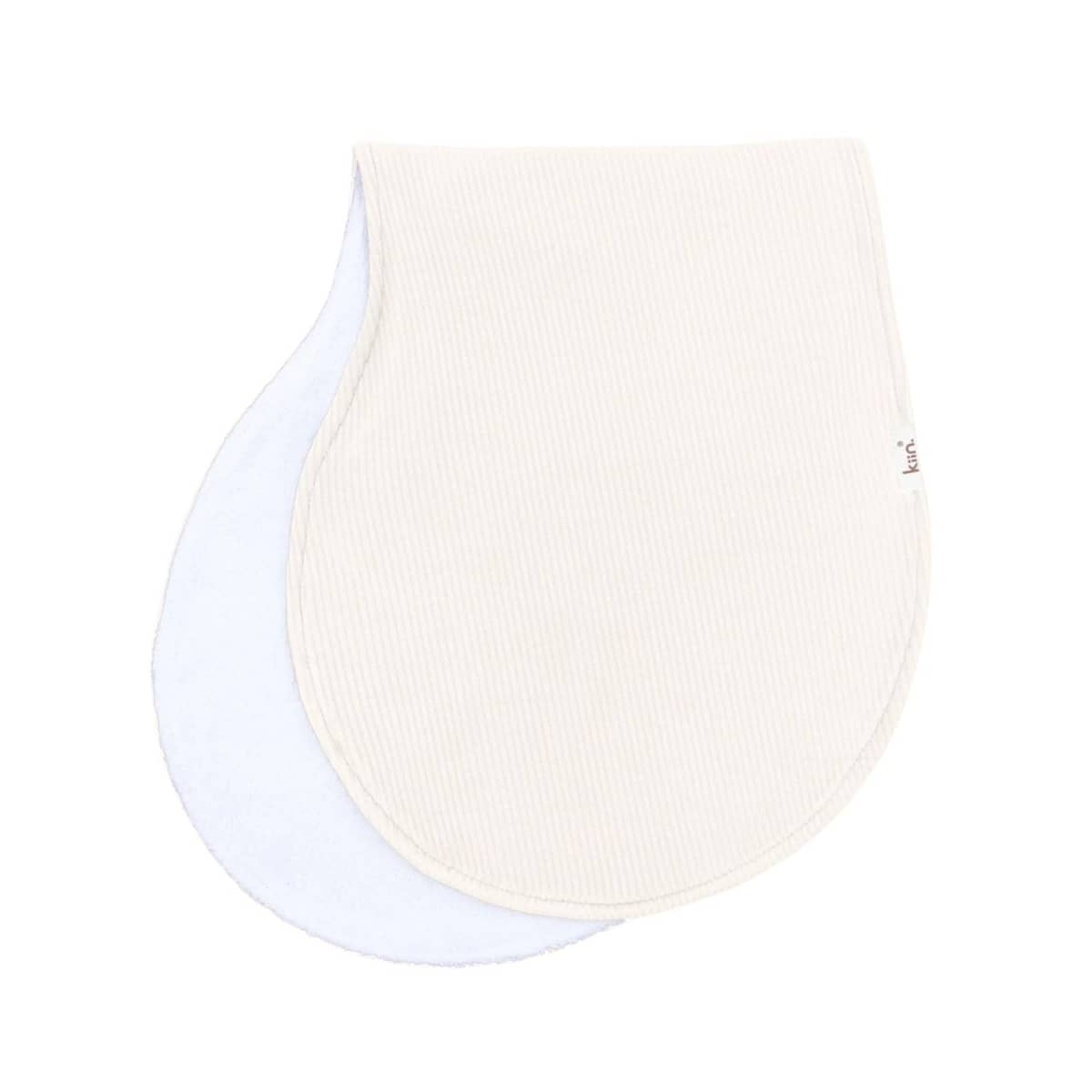 Kiin Baby Burp Cloth Bamboo Rib - Ivory