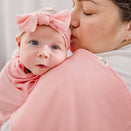 Kiin Baby Burp Cloth - Peony Rib