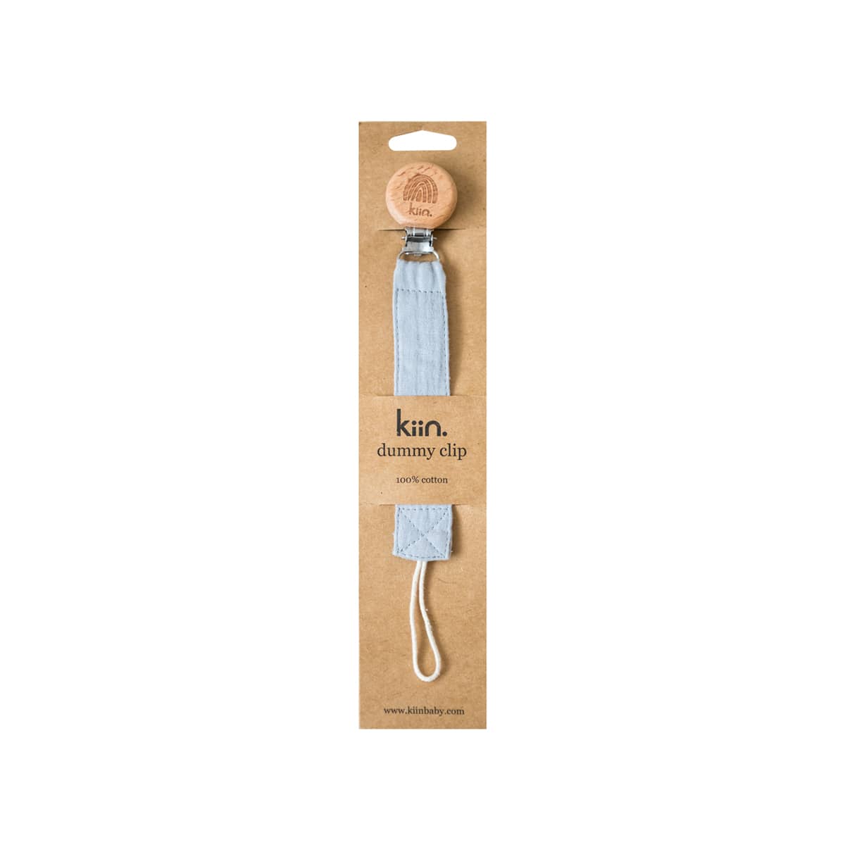 Kiin Baby Cotton Dummy Clip - Cloud