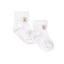 Kiin Baby Cotton Ribbed Baby Socks - Ivory