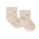 Kiin Baby Cotton Ribbed Baby Socks - Oat