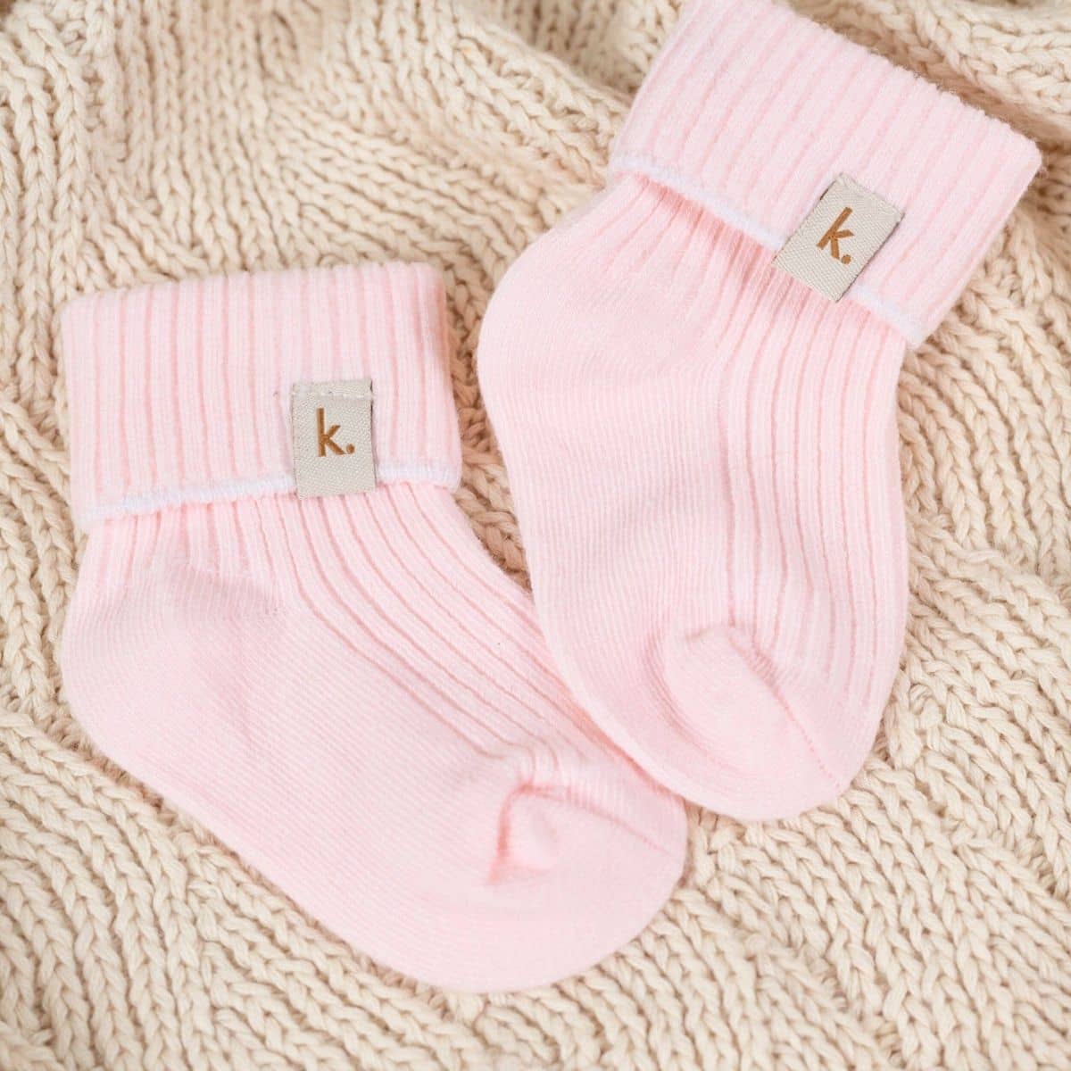 Kiin Baby Cotton Ribbed Baby Socks - Sage