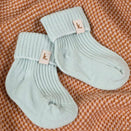 Kiin Baby Cotton Ribbed Baby Socks - Sage