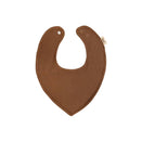 Kiin Baby Dribble Bib Bamboo Rib - Chocolate