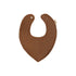 Kiin Baby Dribble Bib Bamboo Rib - Chocolate