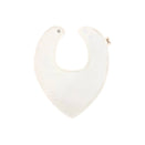Kiin Baby Dribble Bib Jersey Cotton - Ivory Rib