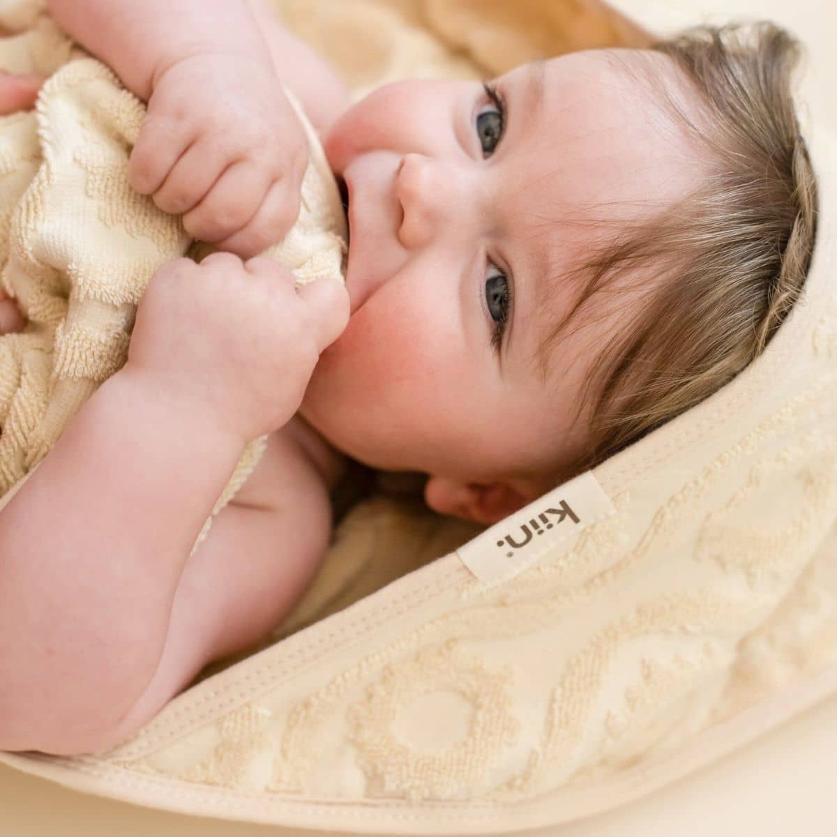 Kiin Baby Hooded Beach Towel - Oat
