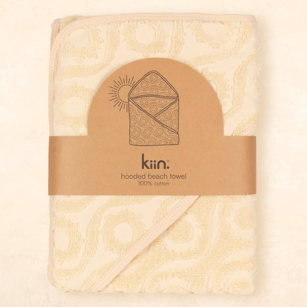Kiin Baby Hooded Beach Towel - Oat