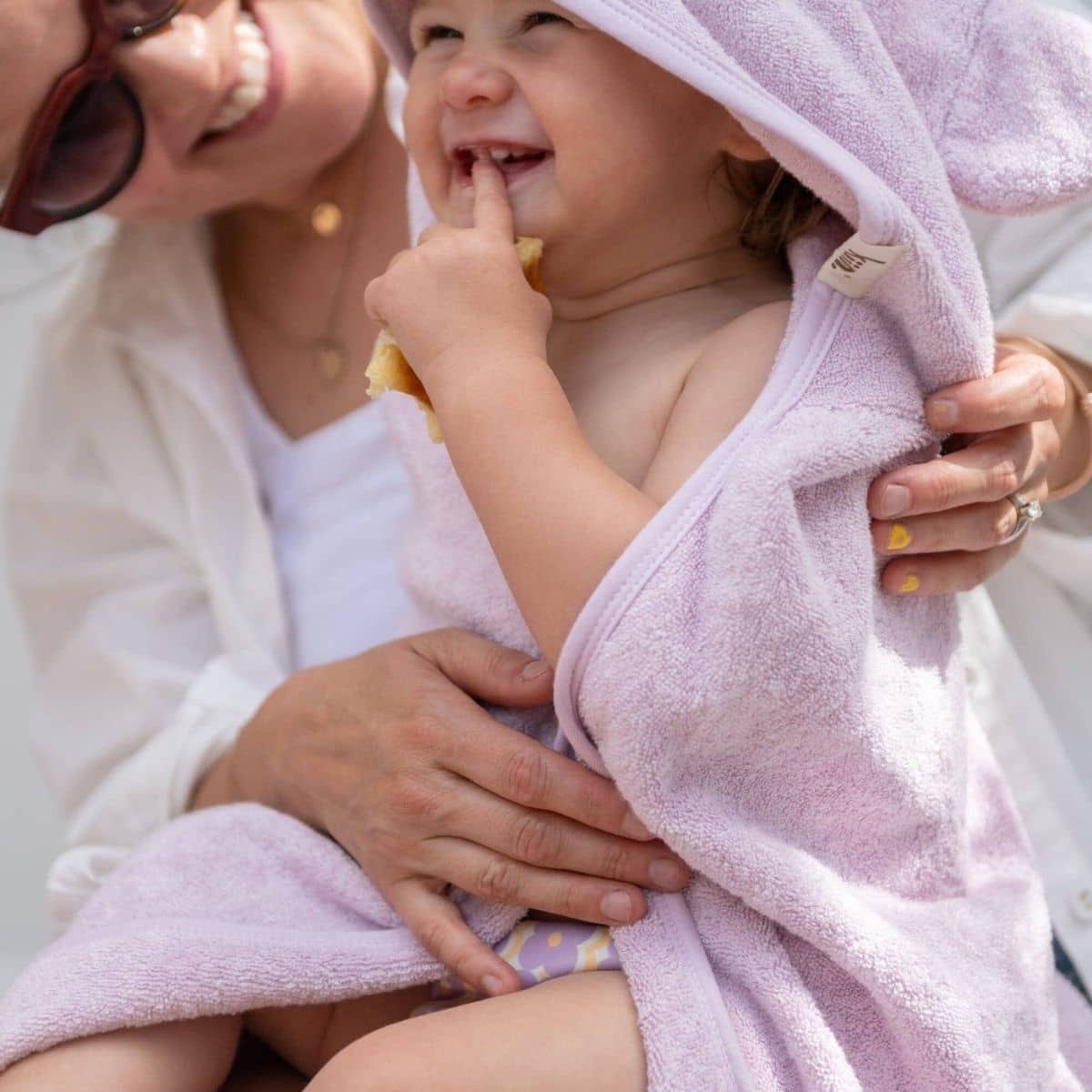 Kiin Baby Hooded Towel - Lilac