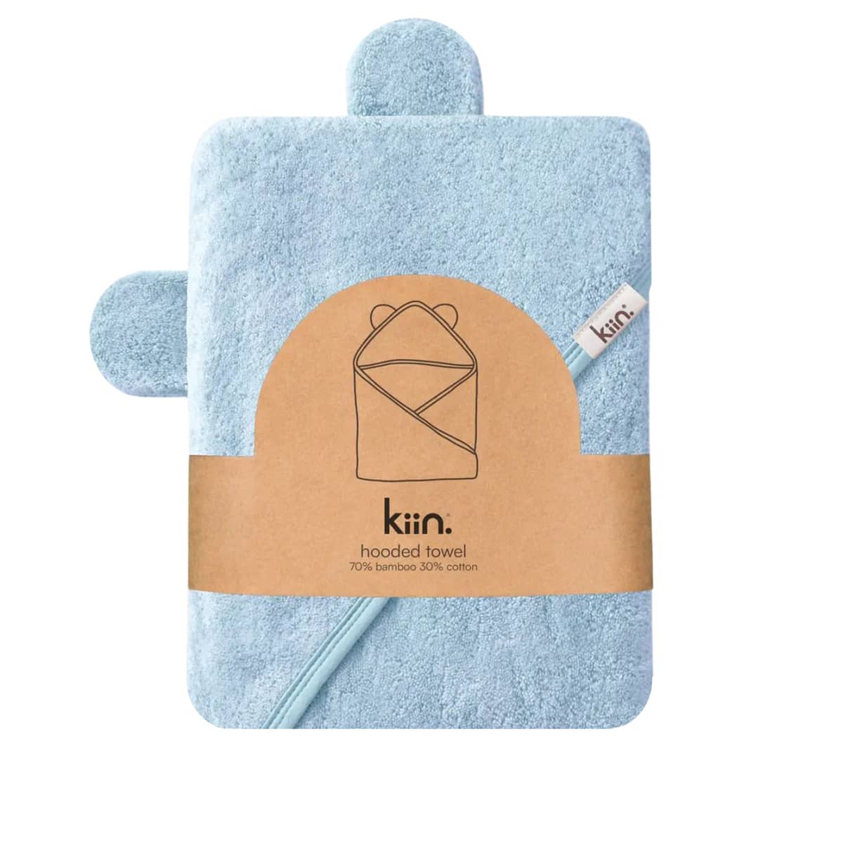 Kiin Baby Hooded Towel - Sky