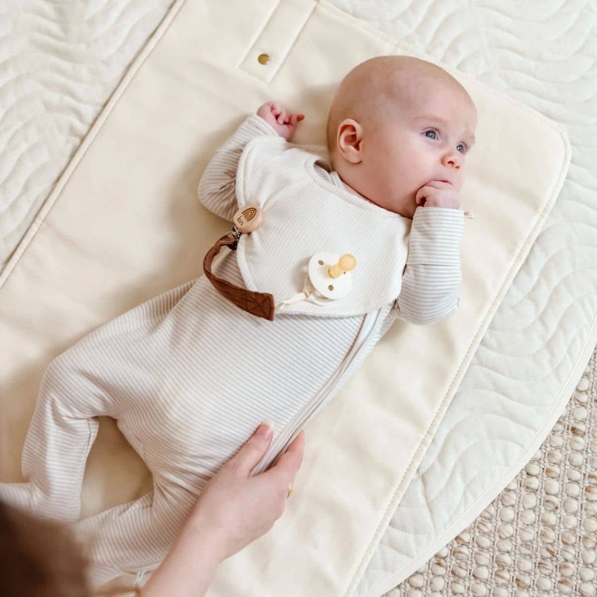 Kiin Baby Luxe Travel Change Mat - Chocolate