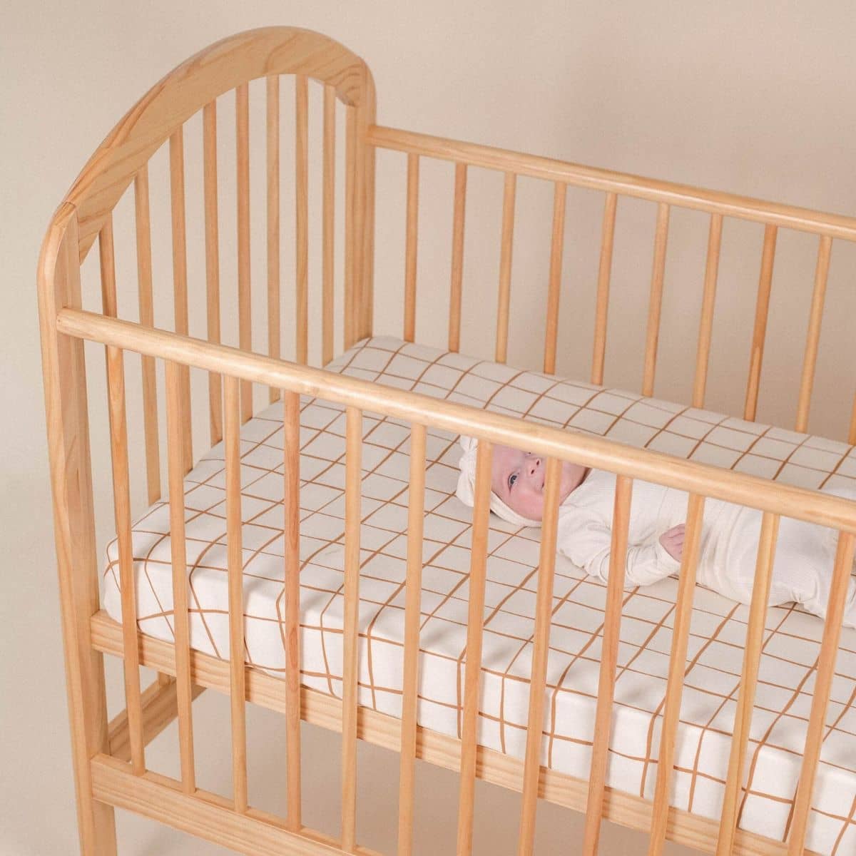 Kiin Baby Organic Cot Sheet - Lattice